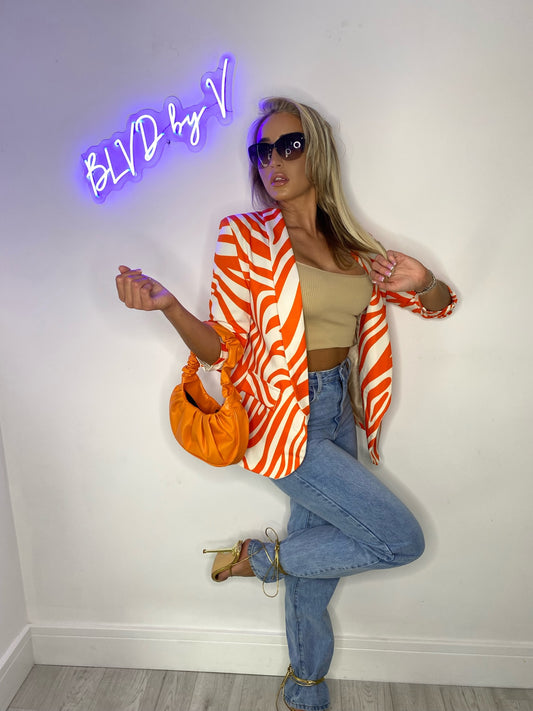 Orange Wild side summer Blazer