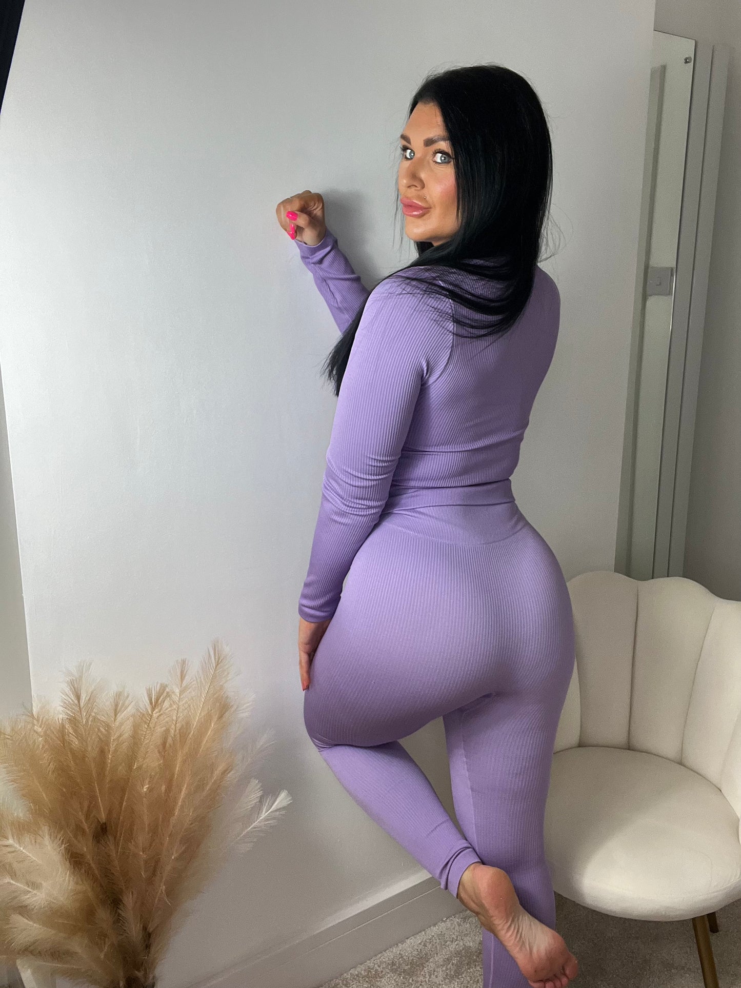 ‘Lilac’ Three Piece Top, Jacket & Leggings Set