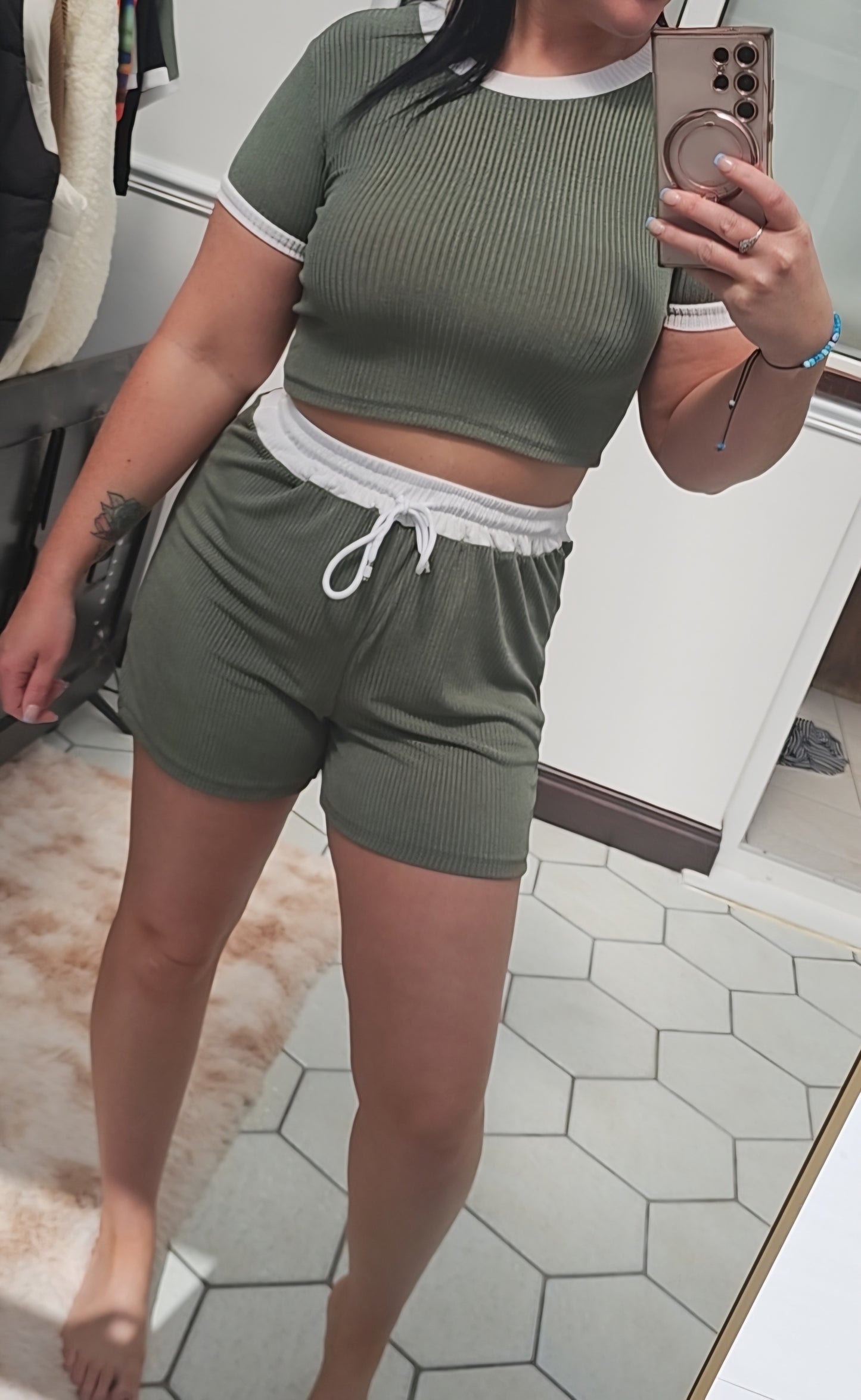 "Hottie" 2 piece short and top set
