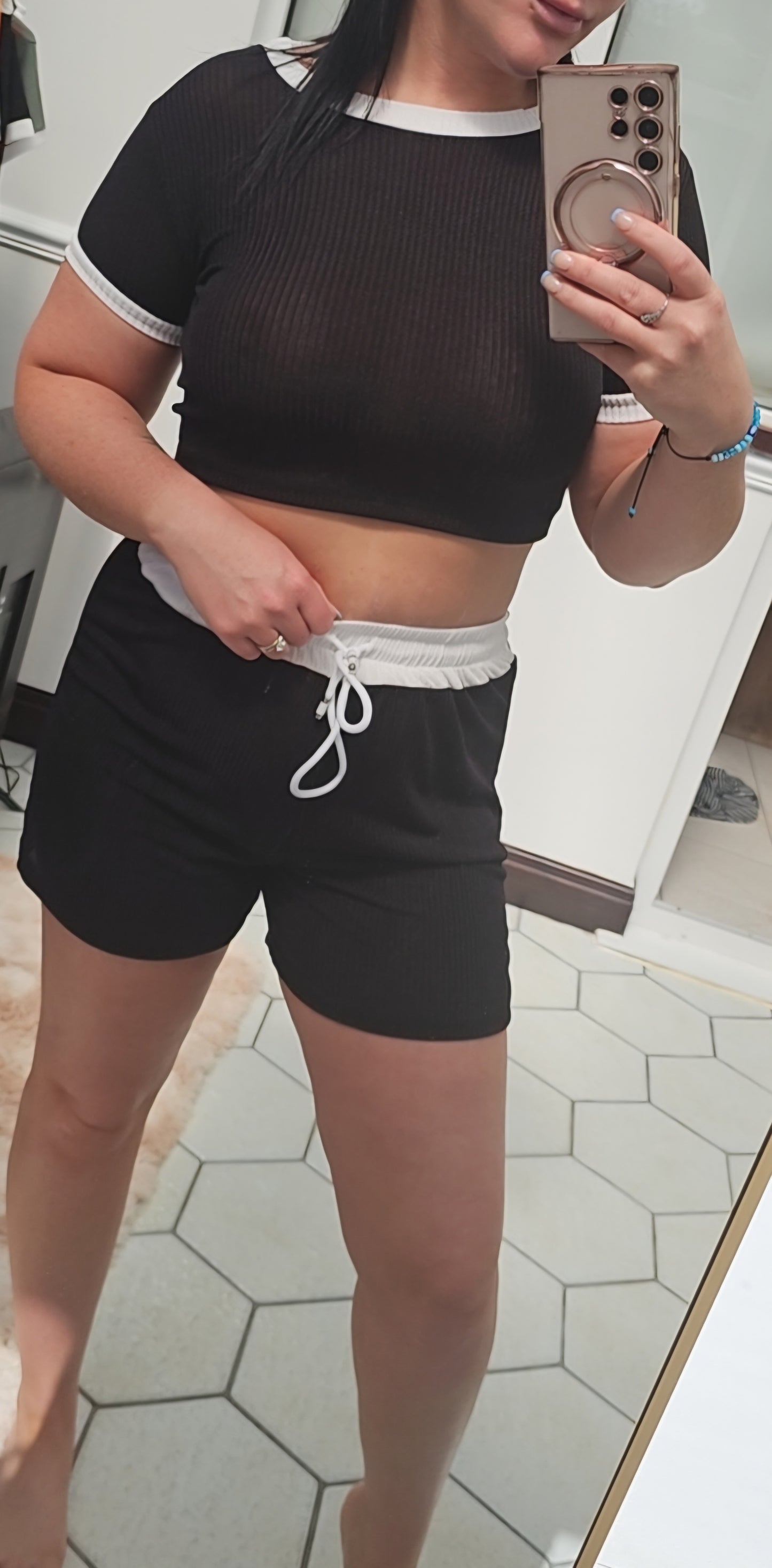 "Hottie" 2 piece short and top set