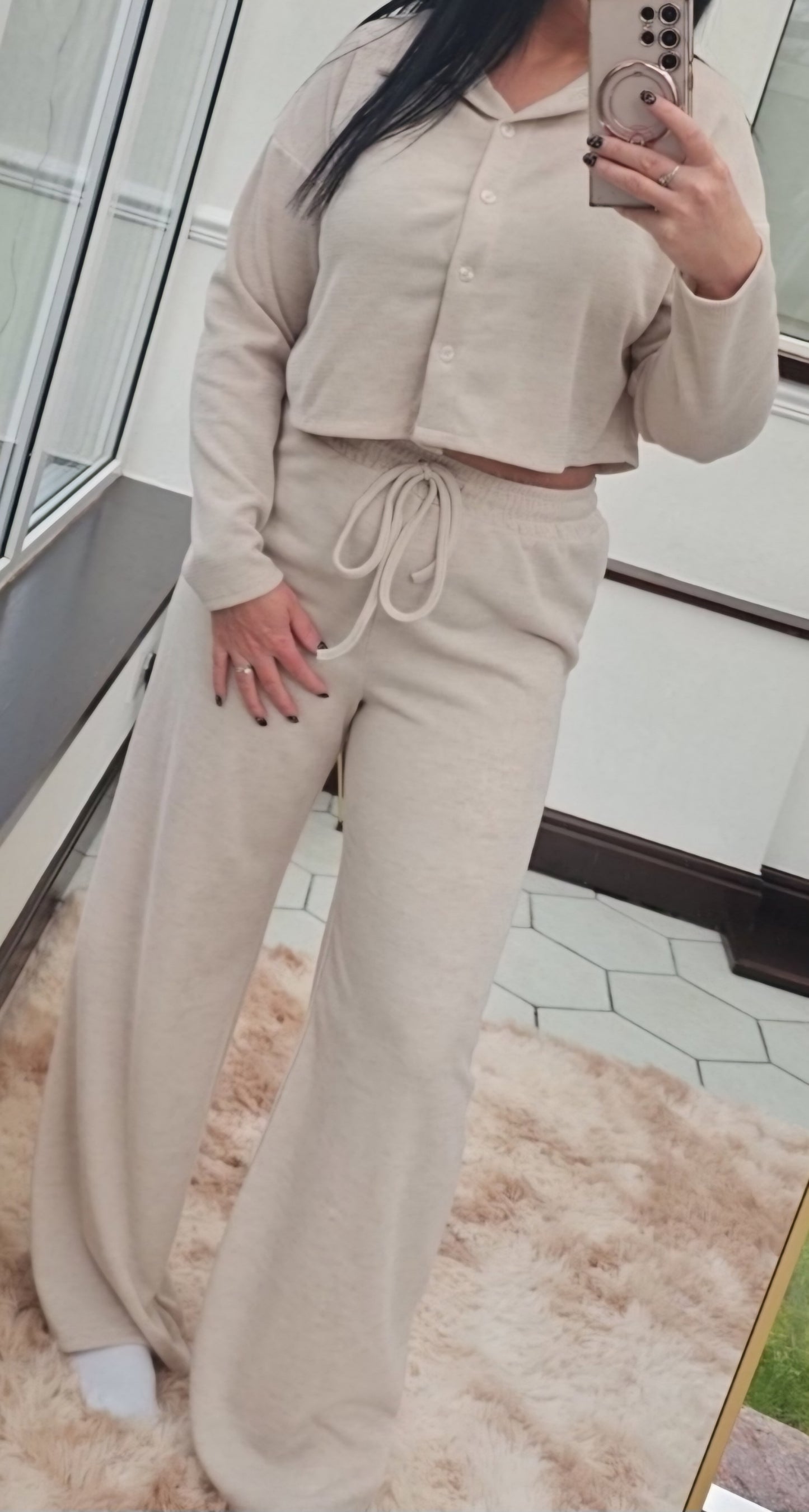 "Insta gal" crop lounge set