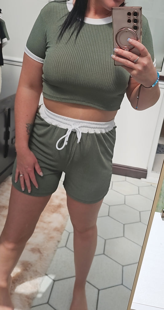 "Hottie" 2 piece short and top set